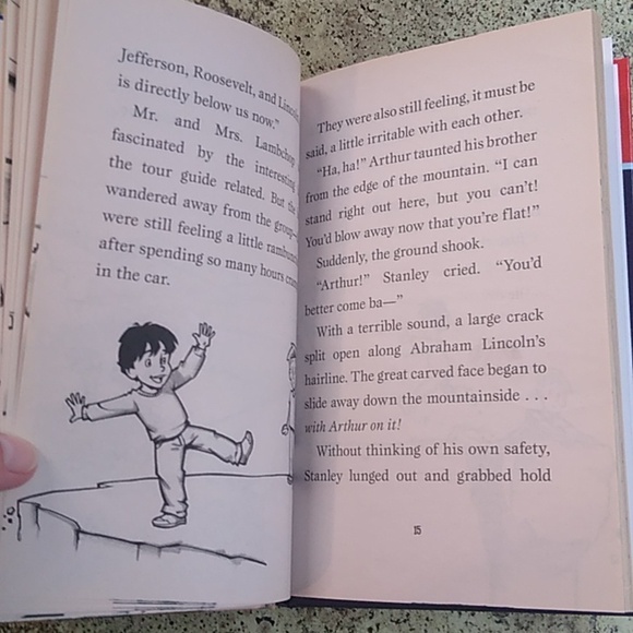 Flat Stanley Worldwide Adventures Book 1 Mount Rushmore Calamity Jeff Brown - Picture 8 of 8